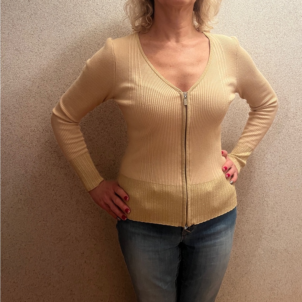 Beautiful Belldini Women Sweater With Golden Lurex